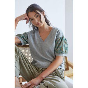 Anthropologie Daily Practice Puff-Sleeved Top